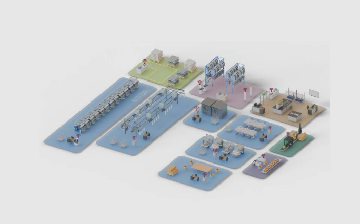 RFID工厂应用示意图